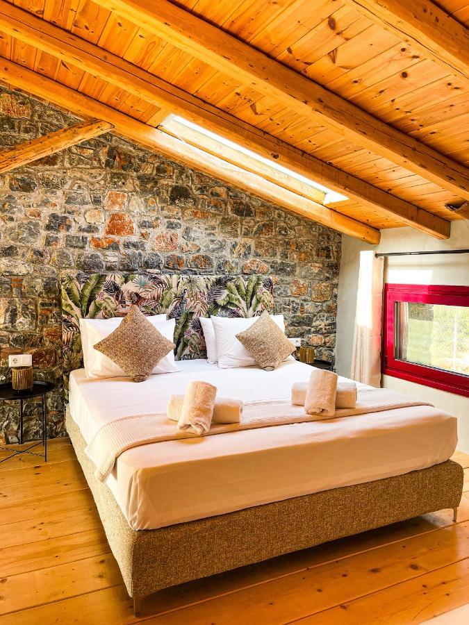 Modern Stone Villas With Swimming Pool Aliveri Buitenkant foto