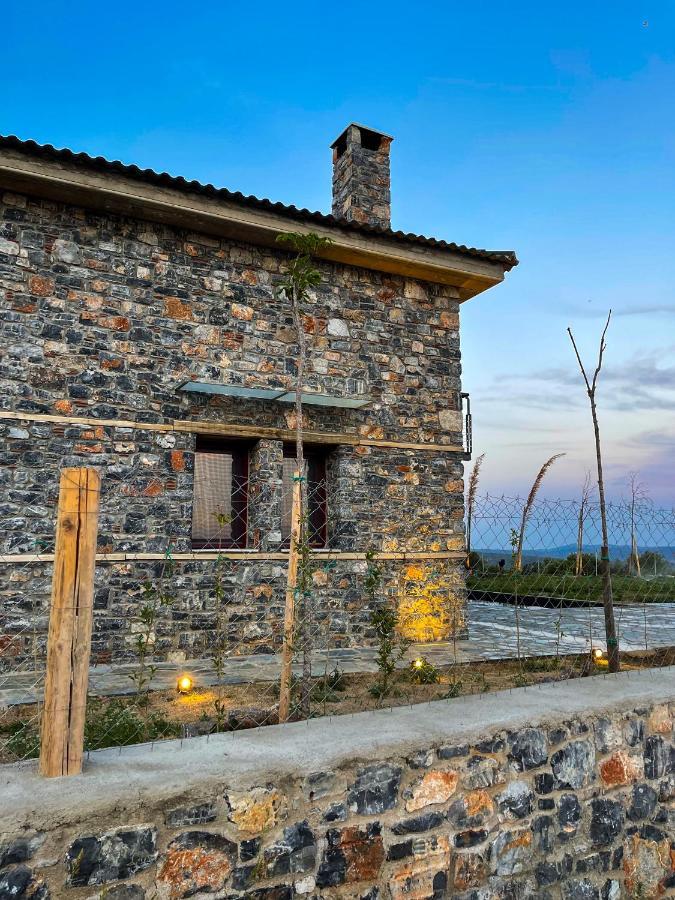 Modern Stone Villas With Swimming Pool Aliveri Buitenkant foto