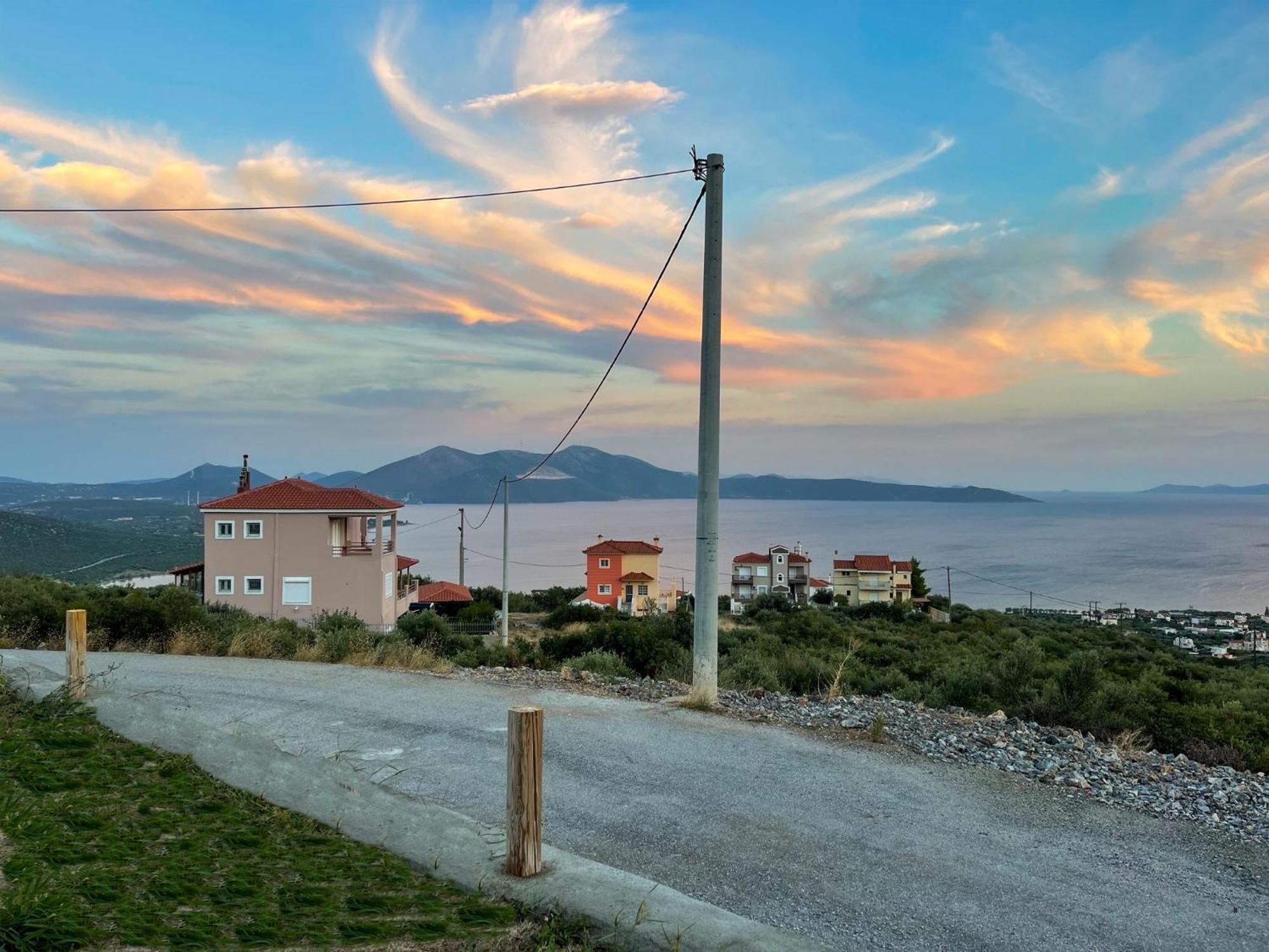 Modern Stone Villas With Swimming Pool Aliveri Buitenkant foto